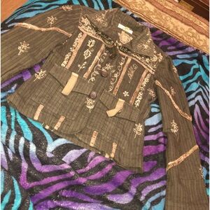 Mrs. pepper floral embroidered Blazer jacket